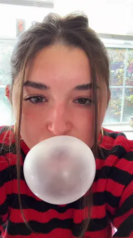 blowing bubbles c. 2021 medium: spearmint gum