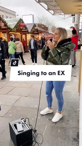 Singing a love song and an old ex walks past 🤯 #busker #busking #fyp #livharland #singer #littlemix #secretlovesong