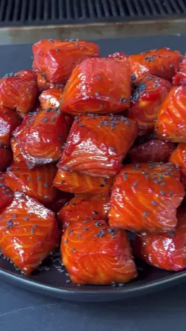 Spicy Maple Salmon Bites
