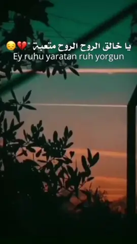 ياخالق الروح الروح متعبه 🙏❤🤲