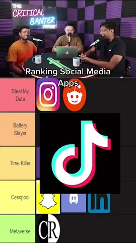Ranking TikTok… on TikTok? #fyp #foryou #tierlist #ranking #socialmedia #tiktok #tiktokaustralia