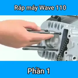 Quy trình ráp máy Wave 110 #minhquanmotor #xemay #wave #suaxemay #xuhuong #LearnOnTikTok