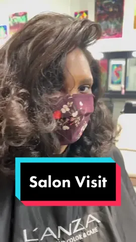Salon visit #naturalhair #naturalhairtiktok #silkpress stylist: @bespokecurry