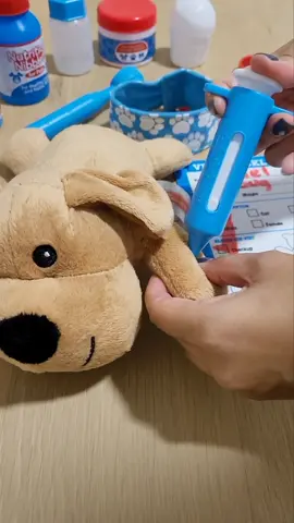 🐾Taking care of the pup one boo boo at a time🐾 #pretendplay #asmr #asmrtoys #melissaanddoug