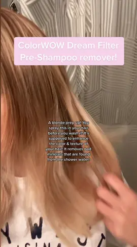 Pre-shampoo mineral remover!! #colorwowhairgiftedme @colorwow.hair #colorwowhair #dreamfilter #octolyfamily