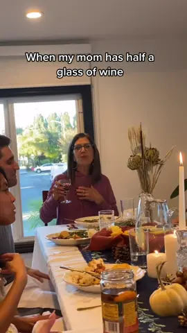 This is my moms thanksgiving toast, she sang I got you babe to my dad