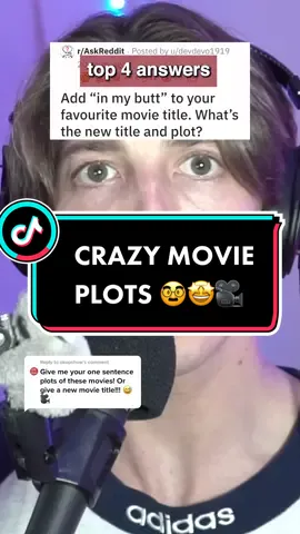 Reply to @okopshow Add in my 🍑 to your favorite movie! What’s the new title and plot? #askreddit #movietok #reddit_tiktok #podcast
