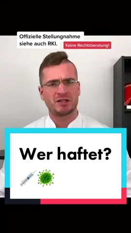 Wer haftet eigentlich bei Schäden durch die Impfung? #impfung #gesundheit #klinik #krankenhaus #rki #arzt #medizin #wissen #intensivstation