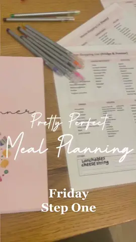 Step One: Pretty Perfect Meal Planning ✨ Who wants Step Two? #prettyperfectmealplan #mealprep