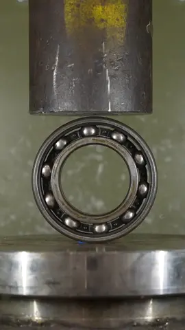 Don't try this at home!! ⚠️🤯 #hydraulicpress