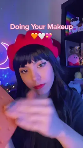 Let’s do your makeup ❤️ #asmr #asmrmakeup #asmrmakeupapplication #doingyourmakeupasmr #fyp #NBCAnnieLive