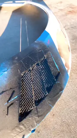 Don’t worry this is just STAGE 1.  After this cures there will be tons of trimming and sanding before this takes it final shape👍  #carbonfiber #car