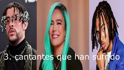 3 cantantes que han sufrido caida y han sido golpeado - bad bunny ❌ karol g ❌ ozuna