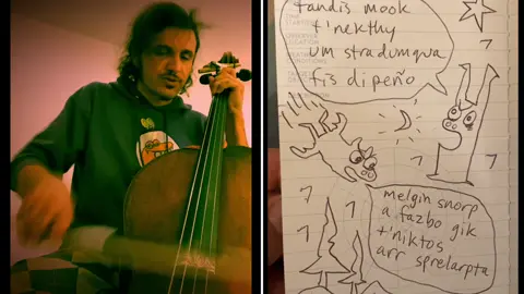 7-in-1 bounce gets decorated by thnarks partying in their mystical world of sneth #cello #kazoo #nonsense #metal #otherworldly #cartoon #astral #7