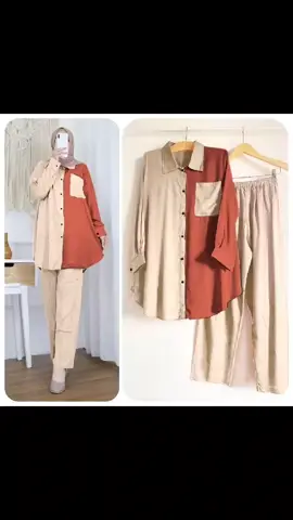 Gudang 1MALIKHA SET POLOS KOMBI 04145.000🌸Bahan Shakila premium🌸Lembut dan nyaman dipakai🌸Lingkar Dada (LD) +/- 108cm🌸Kancing aktif full