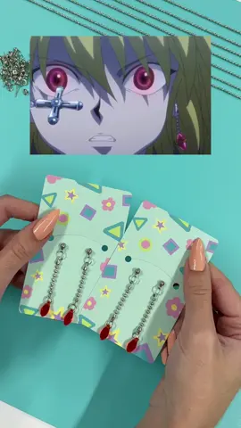 process behind our new kurapika design!⛓ #earrings #kurapika #hunterxhunter #hxh #foryou #fyp