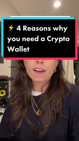 4 reasons why you need a #cryptowallet. #crypto #foryou #fyp #foryoupage #cryptok #defi #LearnOnTikTok #ethereum #metamask #doge #nft #shib #elrond