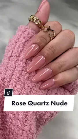 Rose Quartz Nude✨ #fypシ #nails #nailtok #diynailsathome #gelxnails  #gelnails #almondnails #nailzkatkat
