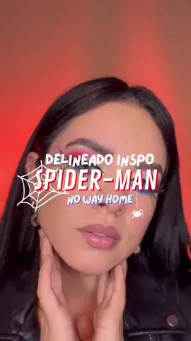 Delineado para ir al Cine a ver @Spider-Man Movie  🕸🕷 ❤️ #spiderman #spidermannowayhome #makeupinspo #makeuptutorial #marvel / Ig: nubiafiguerooa⬅️
