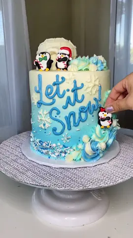 wintertime is here ☃️❄️ #wiltoncakes #baking #cakedecorating #cakes #piping