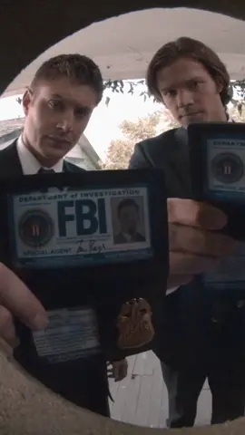 pov: two guys show up at your door with fake fbi badges. #supernatural #spnpov