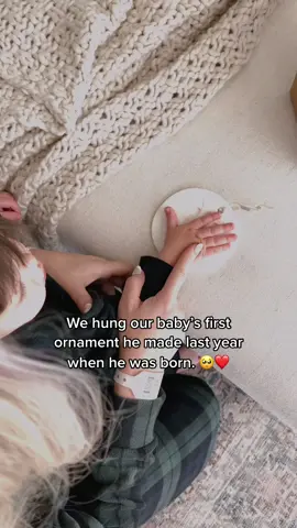More memories. 🎄🙏🏼👶🏻❤️ #babysfirstchristmas #babyornaments #babiesoftiktok #babytiktok #wholesome #chiratmas #parentsoftiktok #foryoupage #fypシ