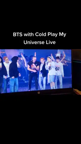 I knew it!!!!!!!! sorry for the background noise we have 7 kids at home #ptdconcert#coldplay#myuniverse#myuniverselive