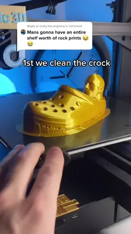 Reply to @emily.the.engineer  14 prints so far😅😂 #plastic3d #3dprinting #therock