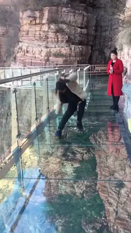 the woman said :🧍🏻‍♀️ #funnypranks #fakebridge #viral #prankwars