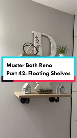 #floatingshelves #diyonabudget #diyprojectideas #diyathome #bathroommakeover #budgetrenovations