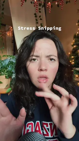 My loophole is using my fingers instead of scissors bc tiktok takes it down if I use scissors 🤩👹 #asmr #stresssnipping