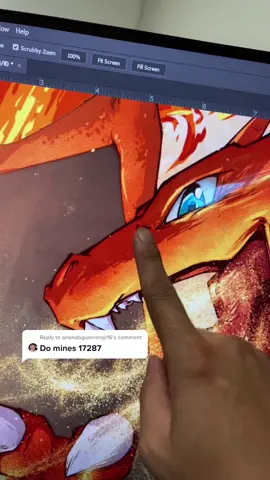 Reply to @orlandoguerrerojr16 Done ✅ What you think ?? 🔥🔥 #pokemon #charizard #fyp