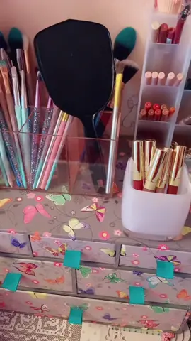 Updated makeup collection #makeup #organization #makeupsetup #beauty