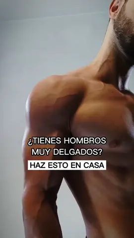 AUMENTA HOMBROS EN CASA ##ejercicio #ejercicioencasa #hombrosworkout #deltoides #Fitness