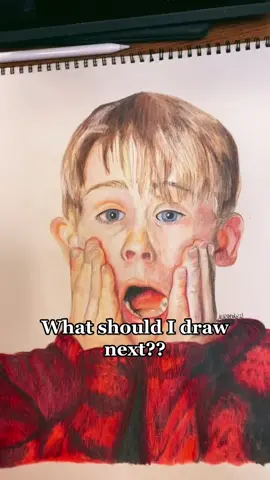 My latest drawing. #homealone #kevinmcallister #prismacolor #artteachersoftiktok #PawlidayPics