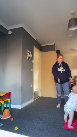 She did it! #walking #1yearold #toddleroftiktok