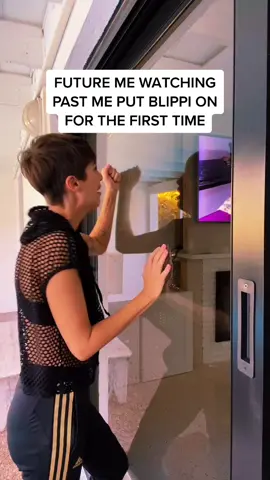 Little did she know this was the only thing that would be on her TV for the next 4 years #momhumor #blippi