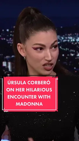 #ÚrsulaCorberó & @madonna ran into each other on a flight that ended with Madonna recovering her passport! #FallonTonight