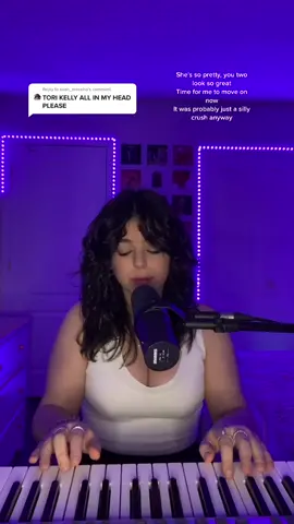 Reply to @sean_messina one of my favourite songs 🥺 all in my head @torikelly #singing #rnbvibes