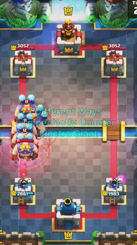 How To Perfectly Counter Electro Giant #fyp #foryou #clashroyale #tips #egiant
