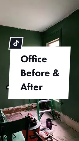 Making working from home a whole vibe with our home office #beforeandafter #interiordesign #DIY #victorian #homeoffice