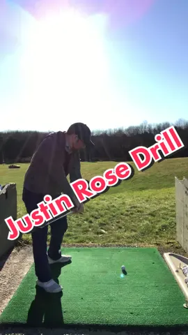 “Justin Rose Drill” Great feel to help if you struggle with club path on the downswing #makegolfsimple #golf #golftok #golfing #golflesson