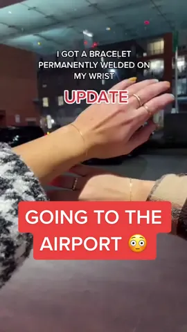#stitch with @jaclynforbes have you ever had an issue with jewellery at the airport? #permanentbracelet #permanentjewelry