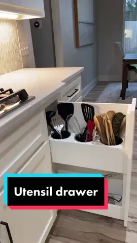 Where do you keep your wooden spoons? #newbuildhomes #utensildrawer