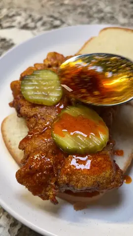Trying @senpaikai9000's Nashville Hot Chicken #NashvilleHotChicken