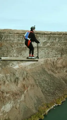 🪂🪂 (🎥 @claytonlindley) #EXTREME #UNREEL #Epic #Sendit #Scooter #Parachute #Parachutejump #Fyp #Foryou #Viral