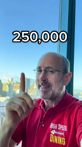 250,000 Followers. Thank you. 🙏 #highspeeddining #docueatery #RestaurantReview #joelhaas #FoodLover #sf #dc #nyc #philly #ca #foodies