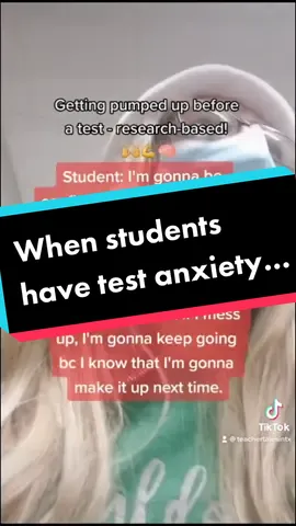 I noticed a couple kids seemed nervous for the test. So we went into the hall & reset their brains for positive results. #teachersoftiktok #positivity