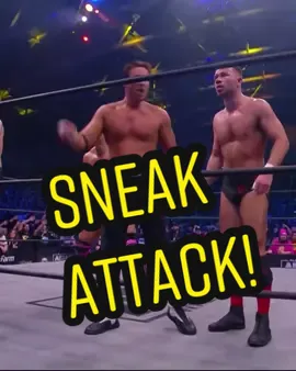 Sneak attack by #JurassicExpress & #ChristianCage! #aew #aewrampage #allelitewrestling #aewontnt #jungleboy #luchasaurus