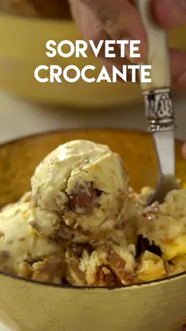 esse sorvete crocante vai te refrescar no verão! #receita #fyp #FoodTok #food